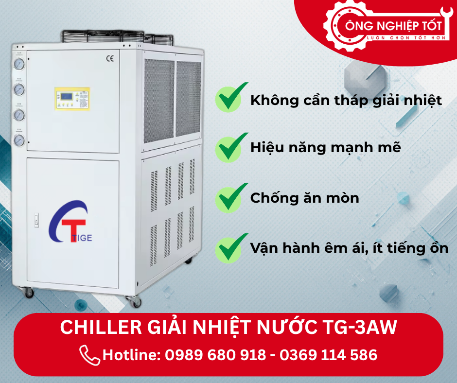 Những ưu điểm nổi bật của Chiller TG-3AW